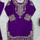 Embroidered Faux Georgette Suit Set with Dupatta