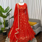 Embroidered Faux Georgette Wedding Anarkali Set