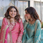 Embroidered Fendi Crush Kurti Sharara Set with Dupatta