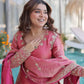 Embroidered Fendi Crush Kurti Sharara Set with Dupatta