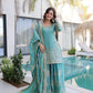 Embroidered Fendi Crush Kurti Sharara Set with Dupatta