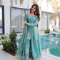 Embroidered Fendi Crush Kurti Sharara Set with Dupatta