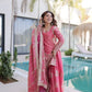 Embroidered Fendi Crush Kurti Sharara Set with Dupatta