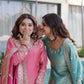 Embroidered Fendi Crush Kurti Sharara Set with Dupatta