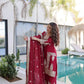 Embroidered Fendi Silk Kurta Pant Set with Dupatta
