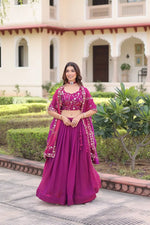 Embroidered Fendi Silk Lehenga Set