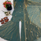 Embroidered Fendi Silk Sharara Set with Dupatta