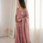 Embroidered Fendi Silk Sharara Set with Dupatta