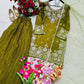 Embroidered Fendy Kurti Palazzo Set for Wedding and Festive Wear