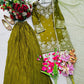 Embroidered Fendy Kurti Palazzo Set for Wedding and Festive Wear