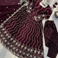 Embroidered Fendy Silk Anarkali Set with Dupatta