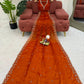 Embroidered Fendy Silk Designer Saree with Blouse