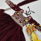 Embroidered Fendy Silk Festival Gown Set