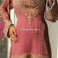 Embroidered Fendy Silk Kurta Sharara Set with Dupatta for Festive and Party Wear