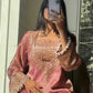 Embroidered Fendy Silk Kurta Sharara Set with Dupatta for Festive and Party Wear