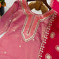 Embroidered Fendy Silk Pant Suit for Festive and Wedding Occasions
