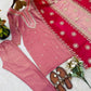 Embroidered Fendy Silk Pant Suit for Festive and Wedding Occasions