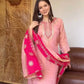 Embroidered Fendy Silk Pant Suit for Festive and Wedding Occasions