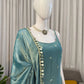 Embroidered Fendy Silk Sharara Palazzo Suit Set for Wedding and Festive Wear