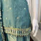 Embroidered Fendy Silk Sharara Palazzo Suit Set for Wedding and Festive Wear