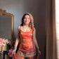Embroidered Fendy Silk Sharara Palazzo Suit Set for Wedding and Festive Wear