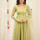 Embroidered Festival Gown with Matching Dupatta