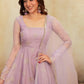 Embroidered Festival Gown with Matching Dupatta