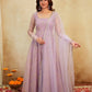 Embroidered Festival Gown with Matching Dupatta
