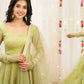Embroidered Festival Gown with Matching Dupatta