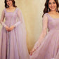 Embroidered Festival Gown with Matching Dupatta