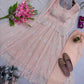 Embroidered Fox Georgette Anarkali Gown Set