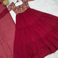 Embroidered Fox Georgette Anarkali Gown Set