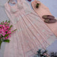 Embroidered Fox Georgette Anarkali Gown Set