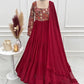 Embroidered Fox Georgette Anarkali Gown Set