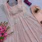 Embroidered Fox Georgette Anarkali Gown Set