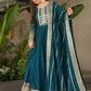Embroidered Fox Georgette Gown with Dupatta
