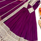 Embroidered Fox Georgette Gown with Dupatta