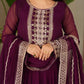 Embroidered Fox Georgette Gown with Dupatta