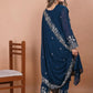 Embroidered Fox Georgette Kurta Pant Set