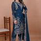 Embroidered Fox Georgette Kurta Pant Set