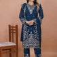 Embroidered Fox Georgette Kurta Pant Set