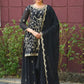 Embroidered Fox Georgette Kurta Sharara Set
