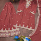 Embroidered Fox Georgette Kurta Sharara Set
