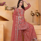 Embroidered Fox Georgette Kurta Sharara Set