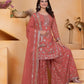 Embroidered Fox Georgette Kurta Sharara Set