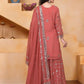 Embroidered Fox Georgette Kurta Sharara Set