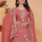 Embroidered Fox Georgette Kurta Sharara Set
