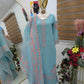 Embroidered Fox Georgette Palazzo Suit