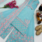 Embroidered Fox Georgette Palazzo Suit