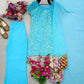 Embroidered Fox Georgette Palazzo Suit Set